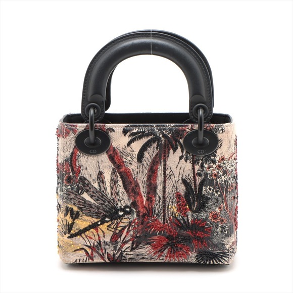 Christian Dior Lady Dior Leather 2WAY Handbag Beige - Picture 2 of 10